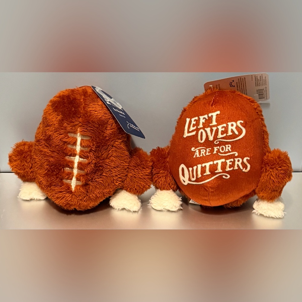 Plush Turkey Football Toy For L/M/S Dog